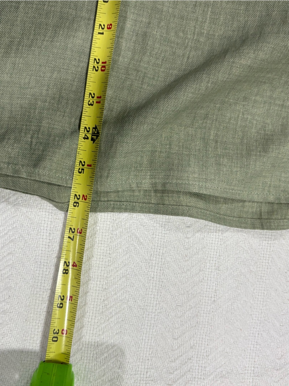 Relaxed Olive Green Embroidered V-Neck Tunic - Picture 8 of 9